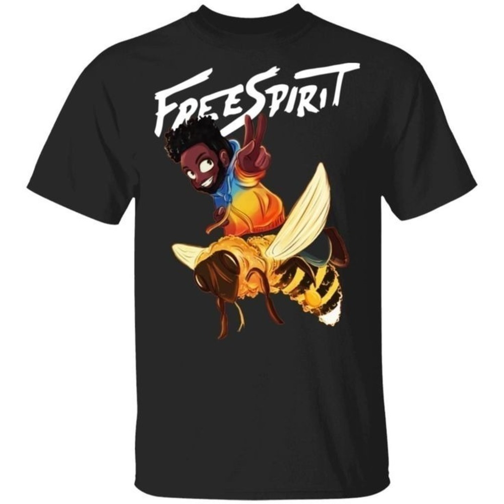 Khalid Free Spirit Bee Graphic RnB Music Fan T-Shirt